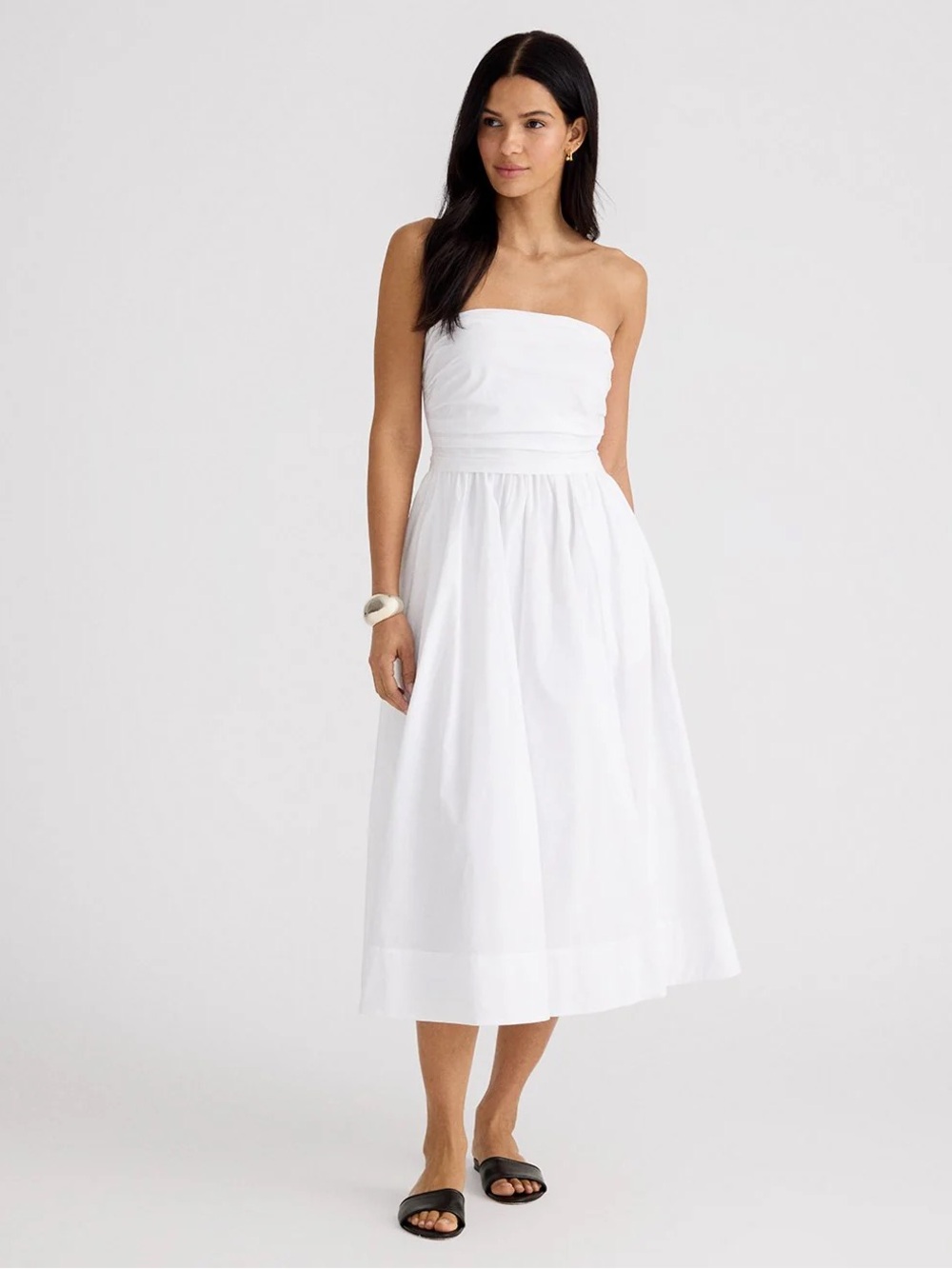 Strapless Cotton Dress